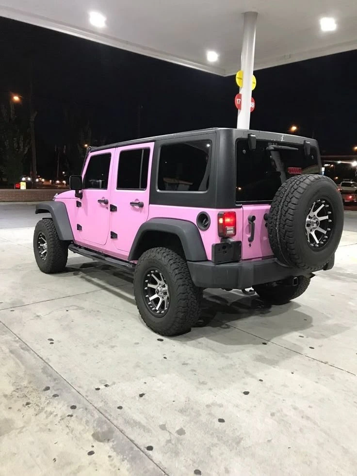 Pink Jeep Wrangler