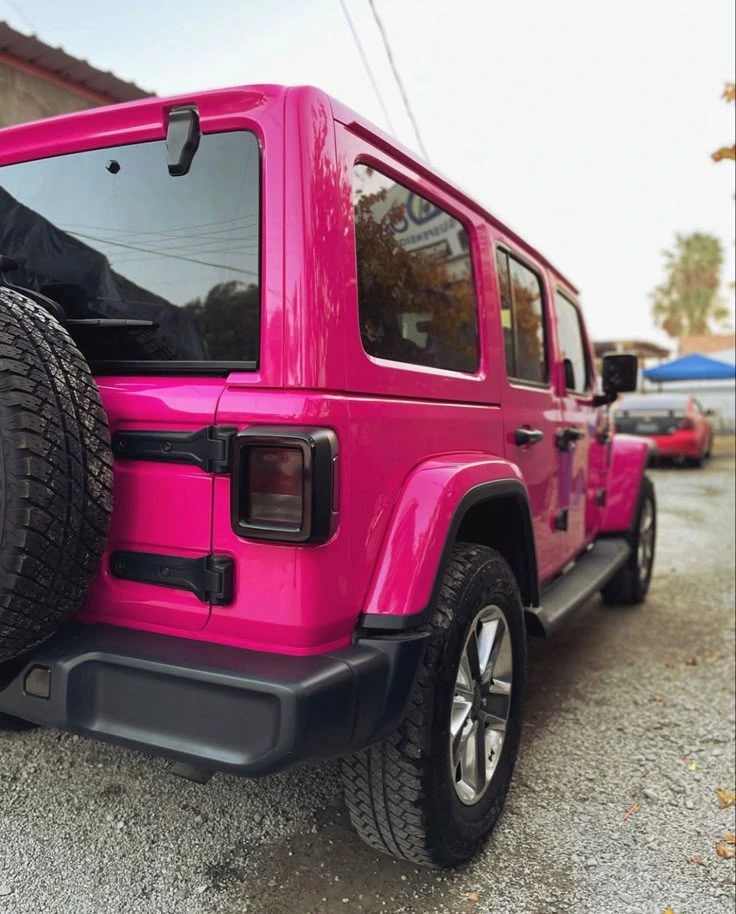 Pink Jeep Wrangler