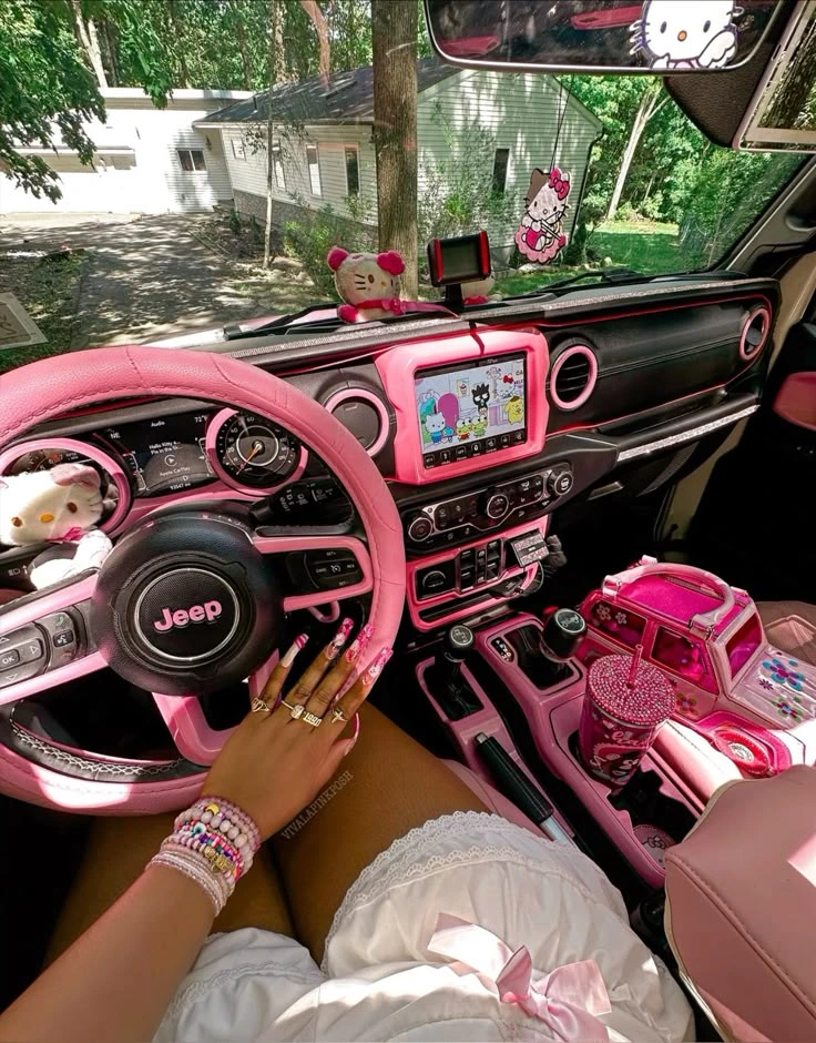 Pink Jeep Wrangler