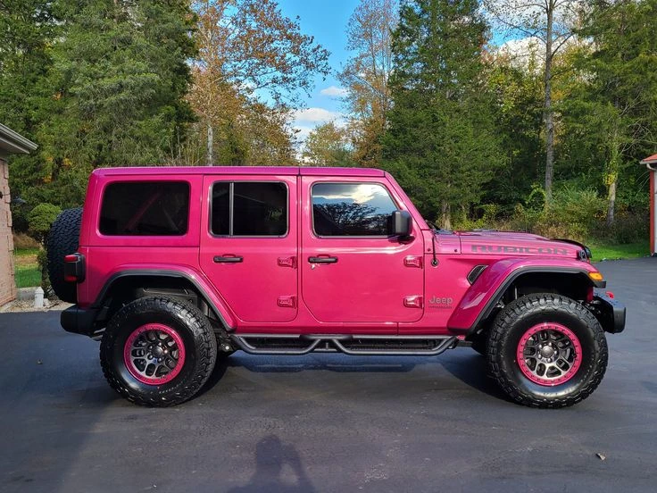 Pink Jeep Wrangler